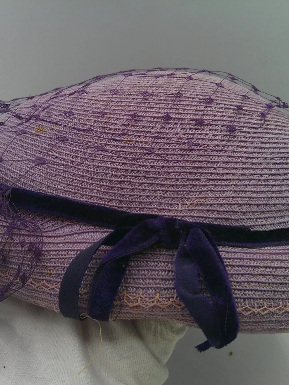 Vintage 1950s Janyth Roy JR New York Hat With Bow & Flowers